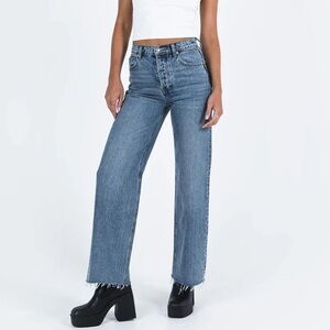 Blue Women's Jeans Princess Polly Fawcett dark wash denim US 4